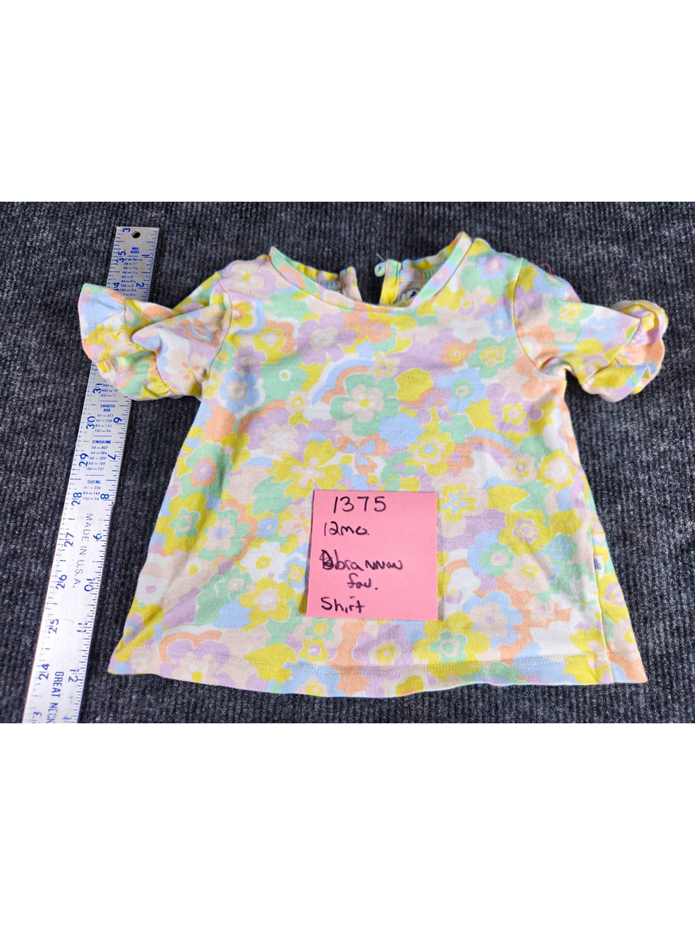 Multicolor Floral Cloth Casual Doll Shirt Top for 12 in Girl Play Doll, 1-Piece